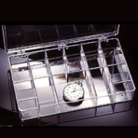 Clear Plastic Compartment Boxes by Alpha Rho Inc.