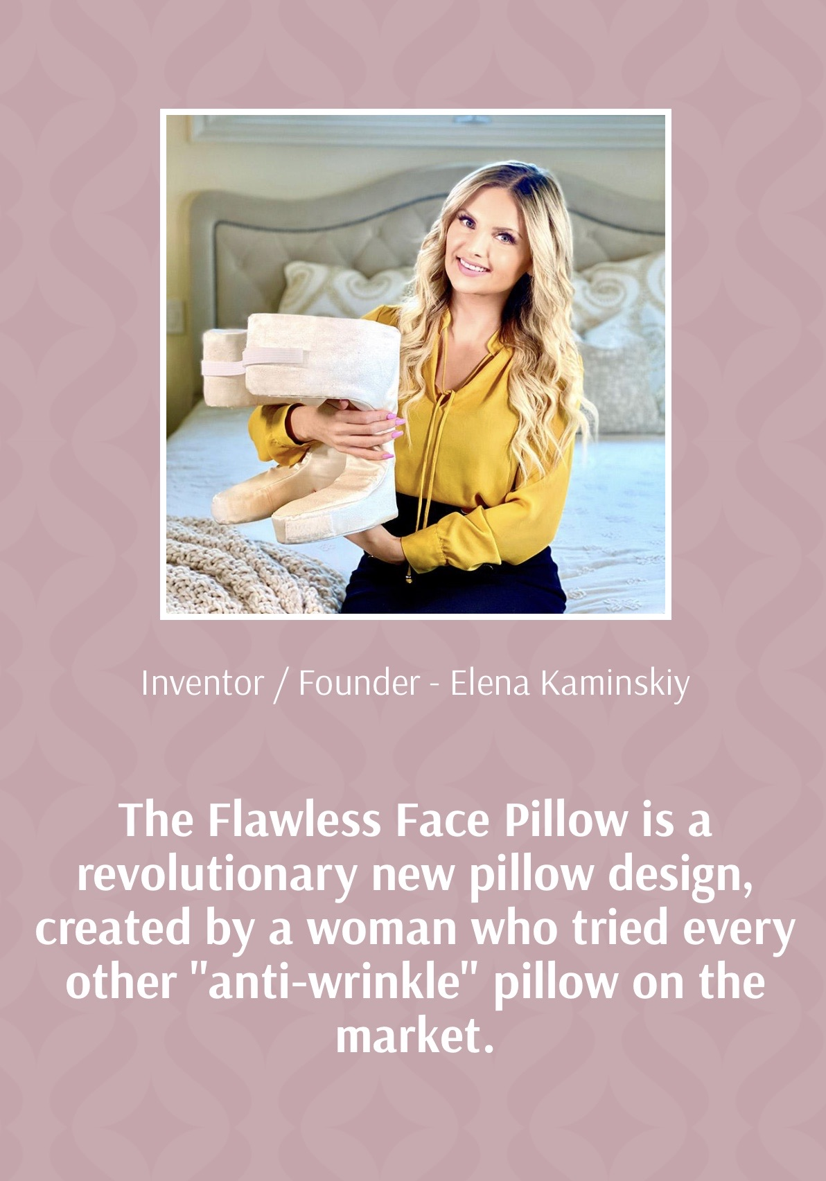 Inventor and Founder, Elena Kaminskiy'