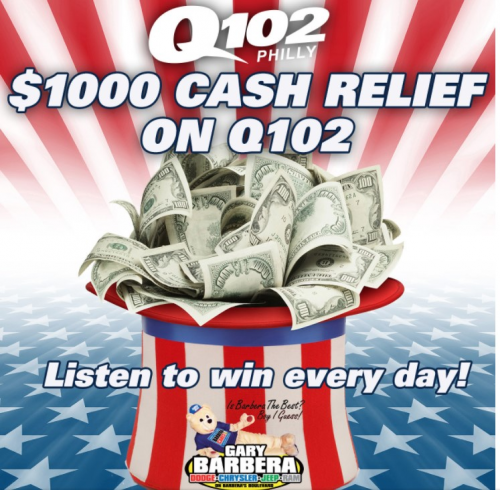 Gary Barbera Cares Partners With q102 to Give $1,000 During'