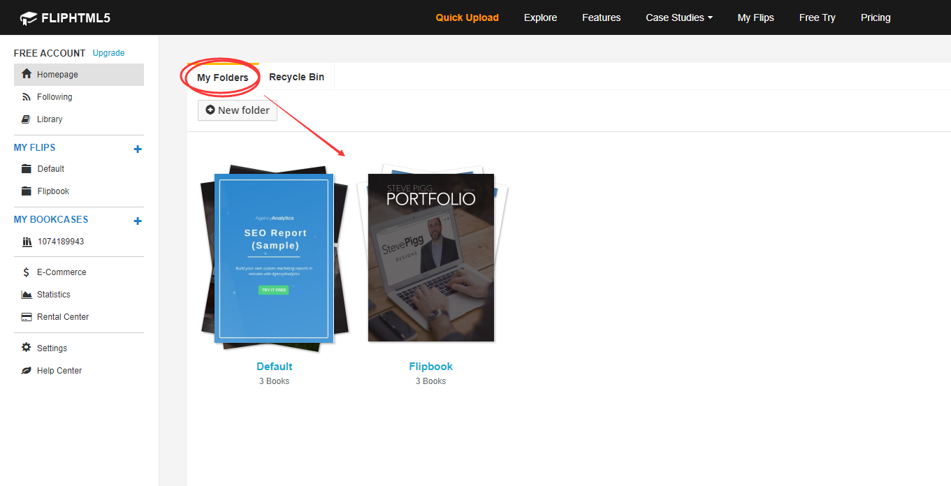 add flipbook to website