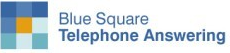 Blue Square Telephone Answering Logo