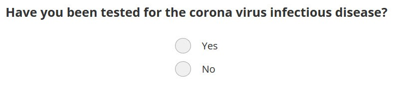 COVID Survey Text Box