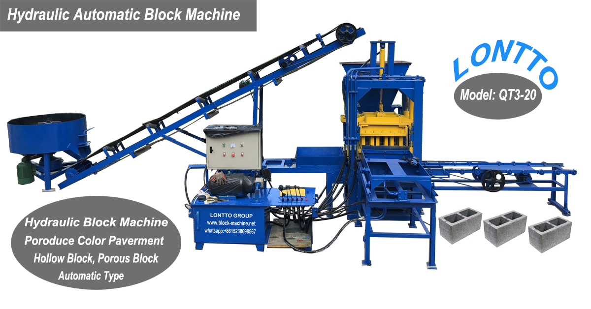 Hollow block making machine