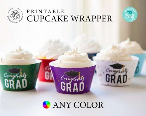 Editable Cupcake Wrapper by Jessica at Greengate Images'