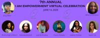Photo flyer of I AM Empowered Virtual Celebration