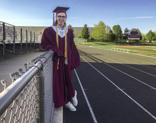 Jake Hayward Graduction of Jordan High School'