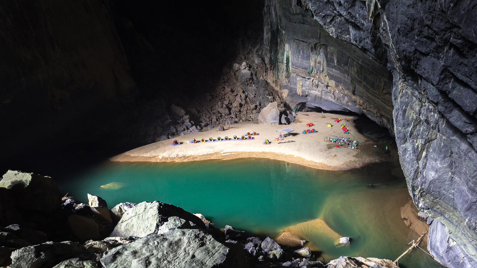 Our Camp at Hang En Cave Vietnam