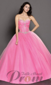 Lovely Pink Strapless Princess Prom Dress TPD159'