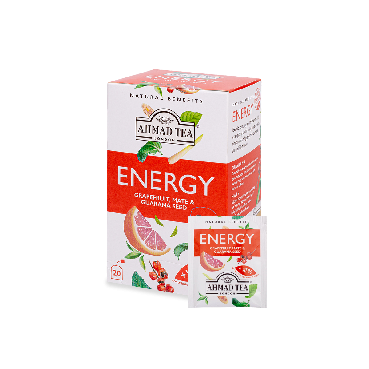 Ahmad Tea Energy Natural Benefits Tea