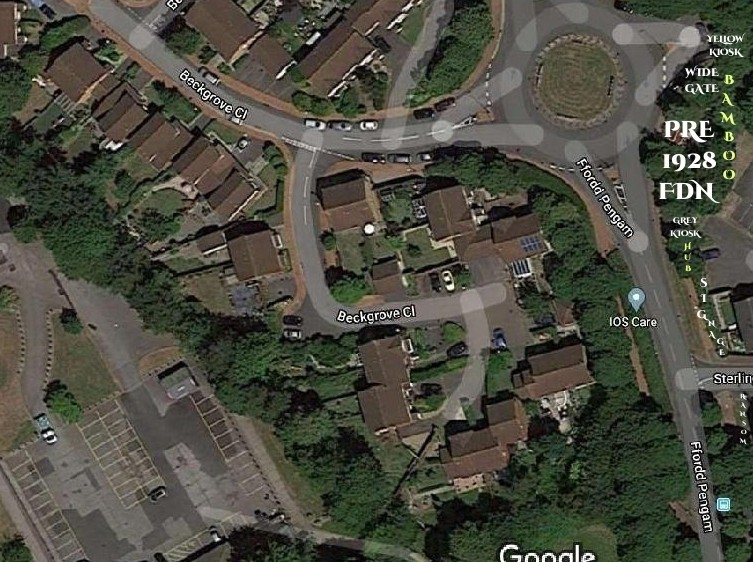 pengam green map satellite plan outline'