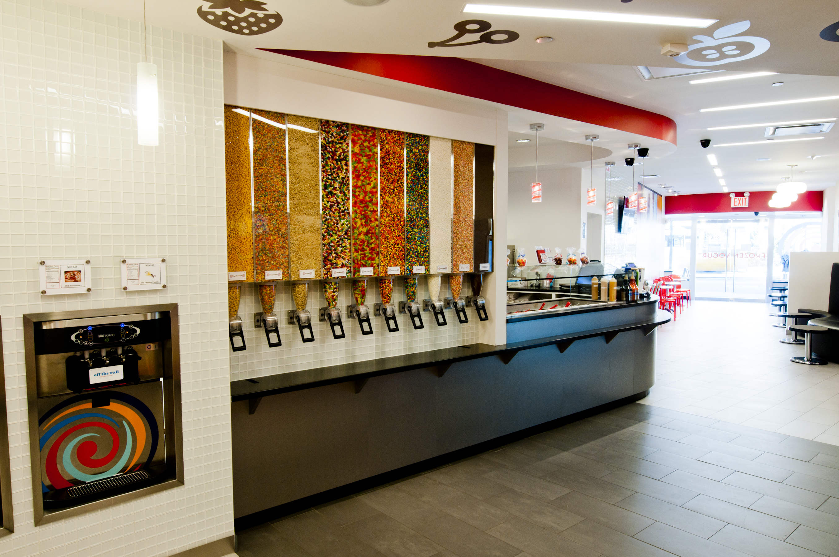 Off the Wall Frozen Yogurt Store'