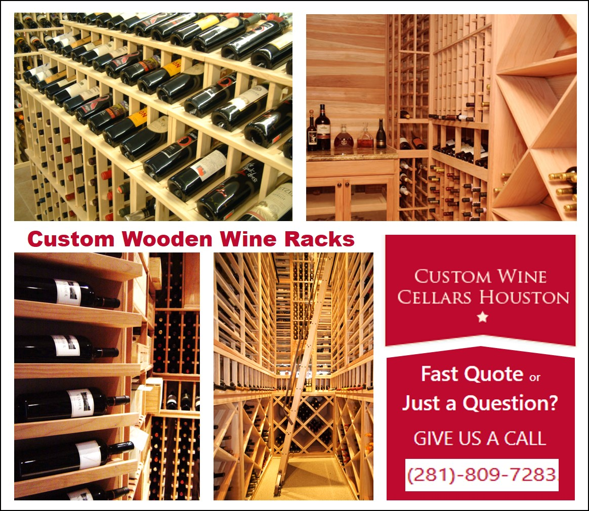 Custom Wood Wine Racks by Houston Expert Builders'