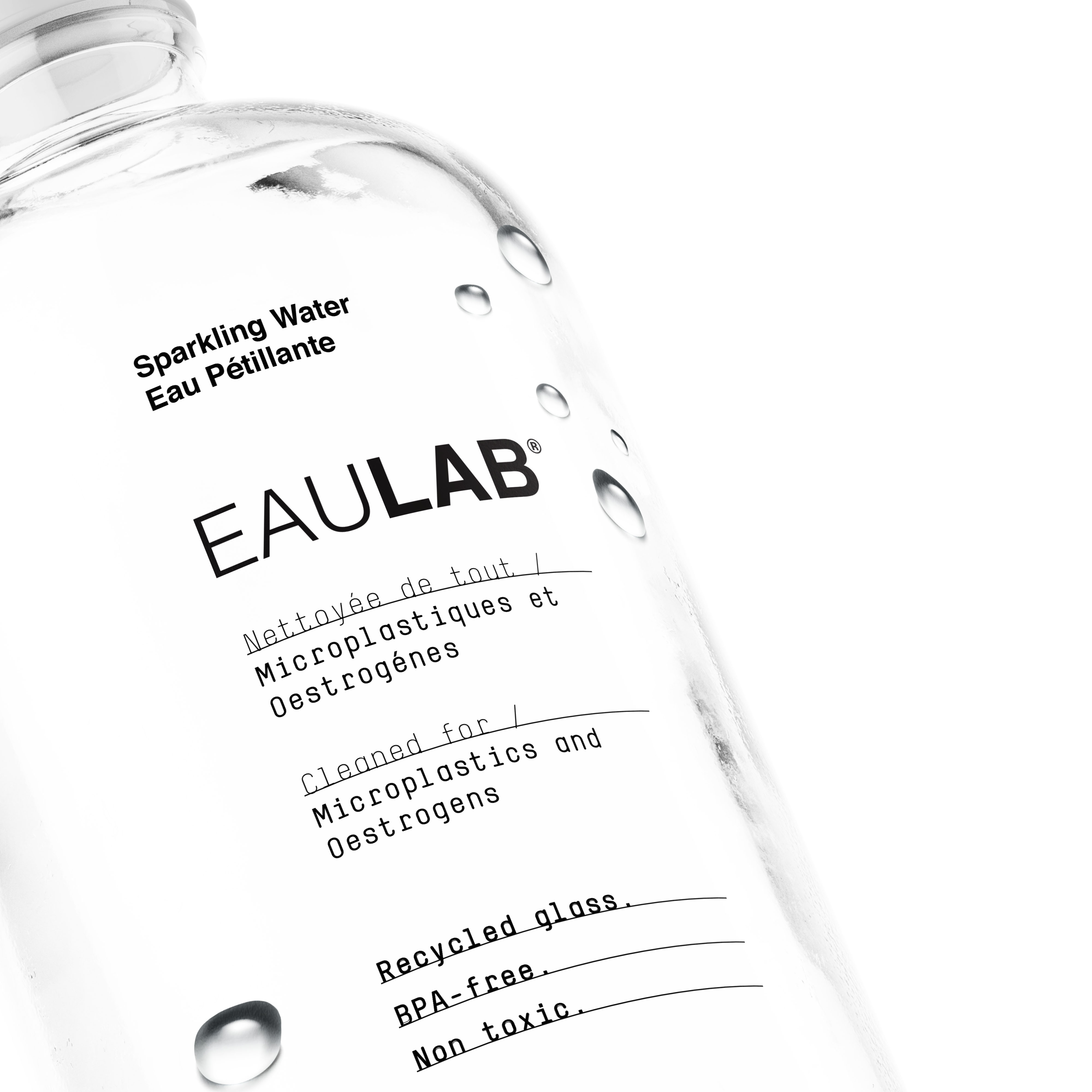 EauLab Closeup Bottle Image - Angle