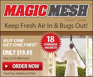 Magic Mesh Magnetic Screen Door'