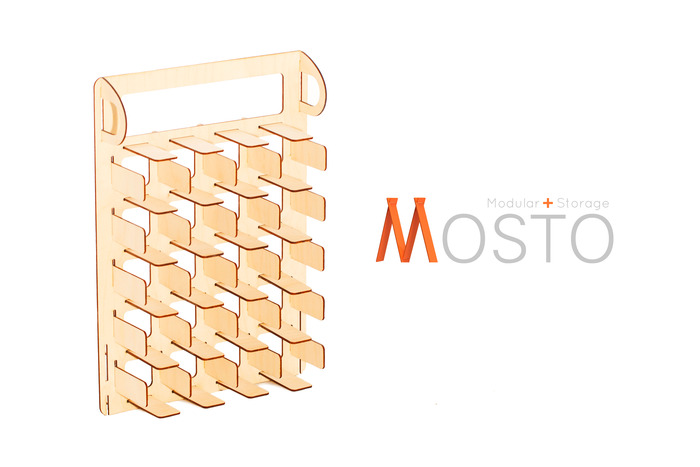 Mosto.-.Modular Storage For Your Shower and Closet'