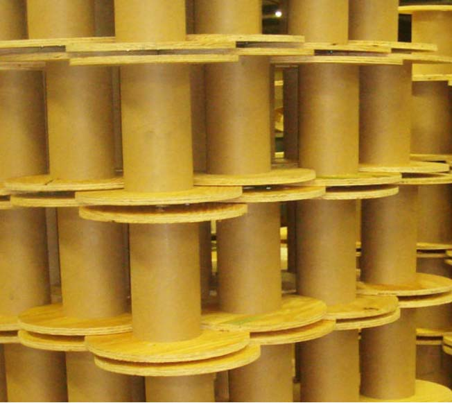 Plywood cable reels