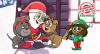 Santa, Pookie, Thor and Kisa'