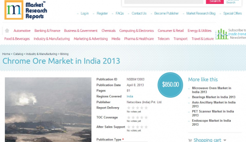 Chrome Ore Market in India'