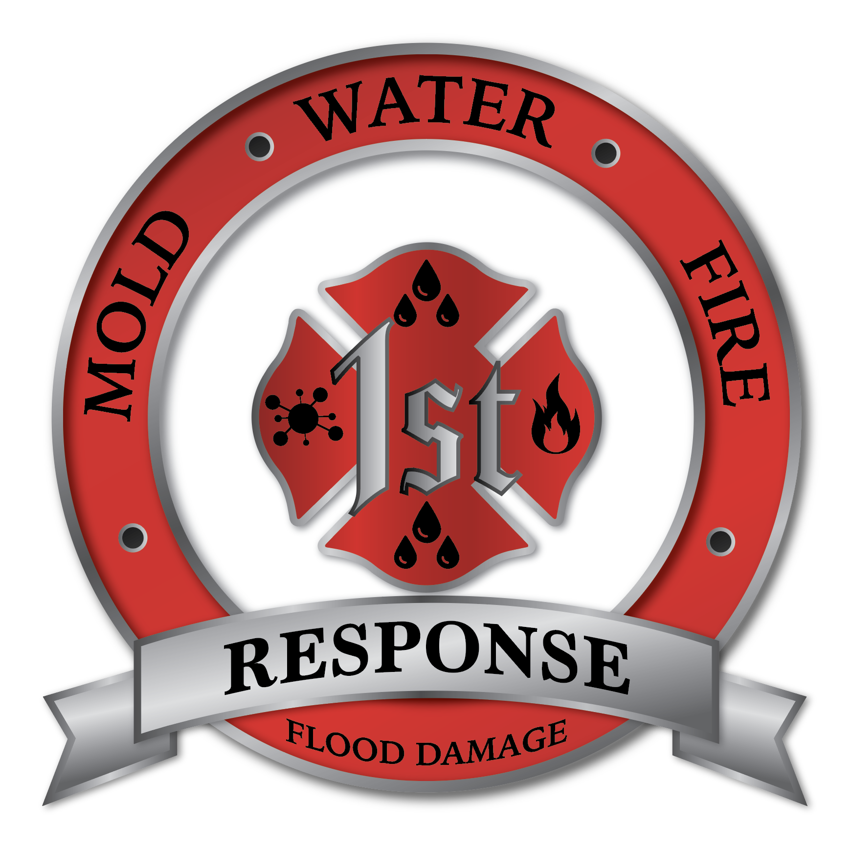 1st Response Plumbing &amp; Flood Damage Logo