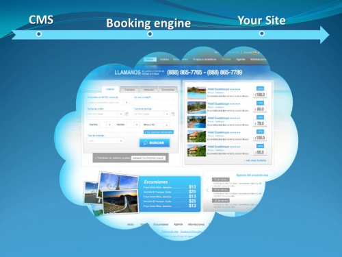 travel website design'