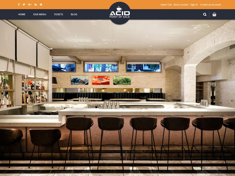 Restaurant and Bar Website Sample