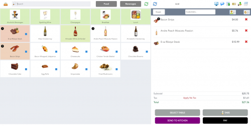 ACID POS Restaurant and Bar Software Screenshot'