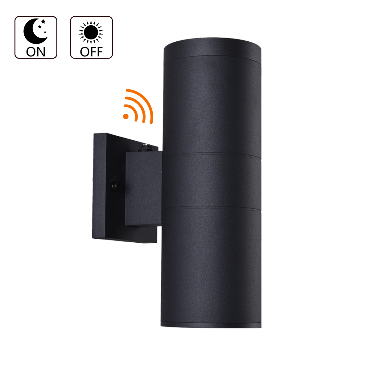 black exterior light