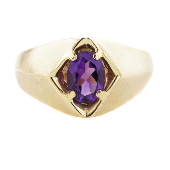 Mens Amethyst Ring'