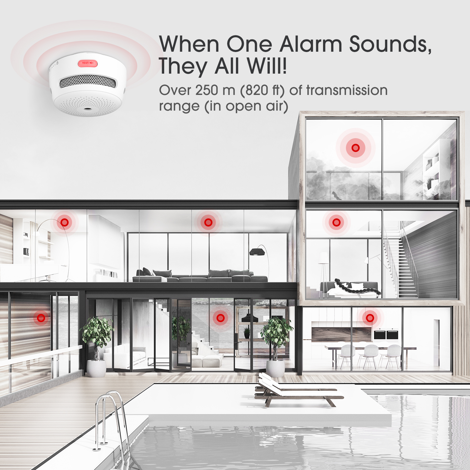 X-Sense Wireless Interconnected Smoke Alarm'