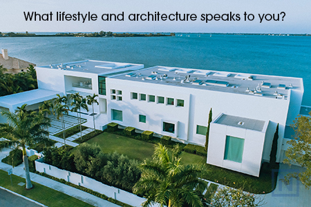 Modern homes of Sarasota, Florida.