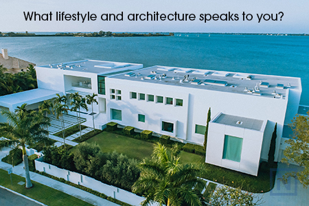 Modern homes of Sarasota, Florida.'