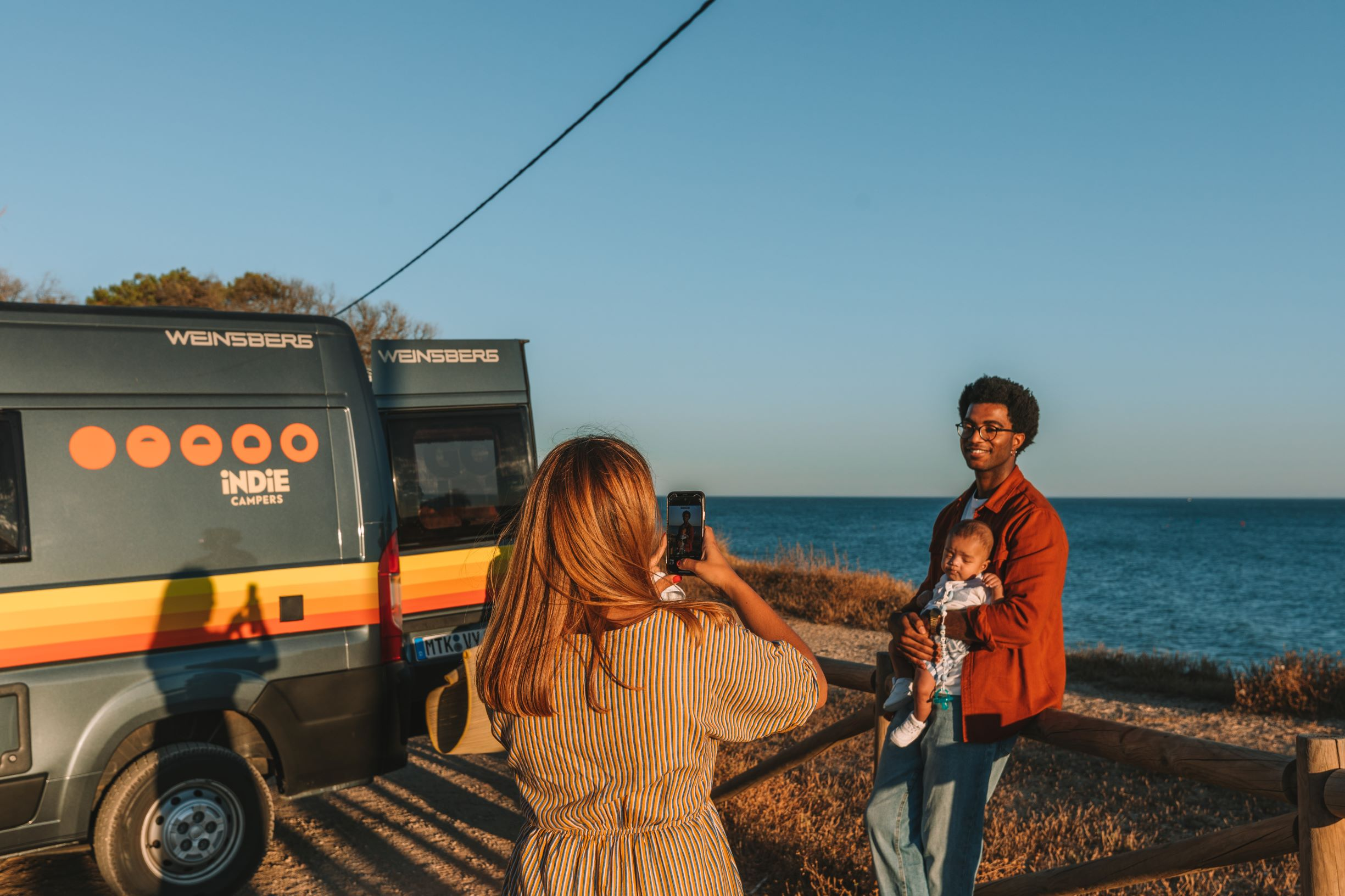 Campervan travellers making memories with Indie Campers'