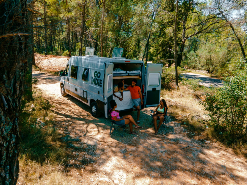 Campervan travel is social distance friendly with Indie'