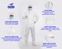 Dony Disposable protective coverall, Medical Isolation gown
