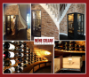 Elegant Coppel Dallas Wine Cellar Under a Staircase'