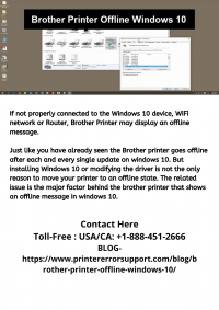 Brother Printer Offline Windows 10 Logo
