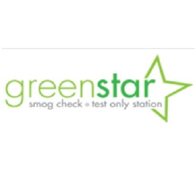 Green Star Smog Check Logo