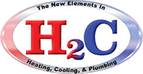 H2C Heating, Cooling &amp; Plumbing Logo