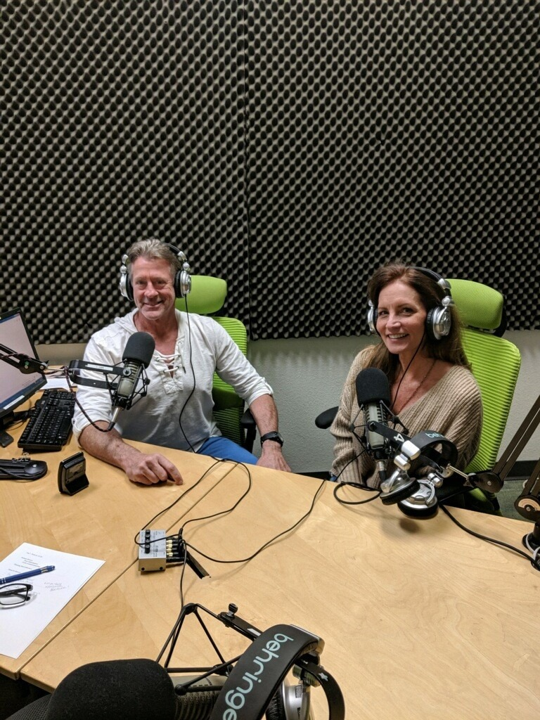 Ed and Kim in studio'