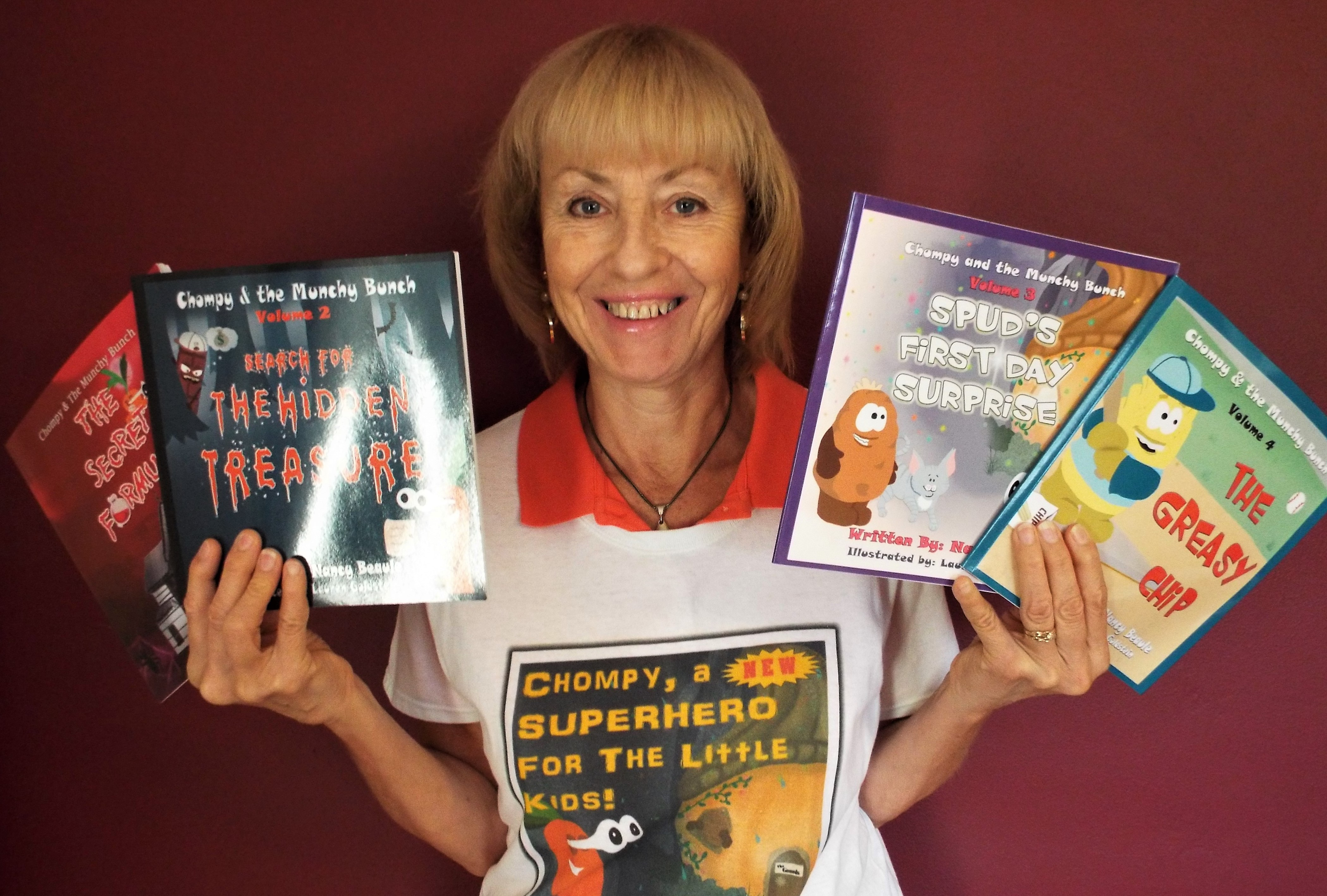 Nancy Beaule with Volumes 1 - 4'