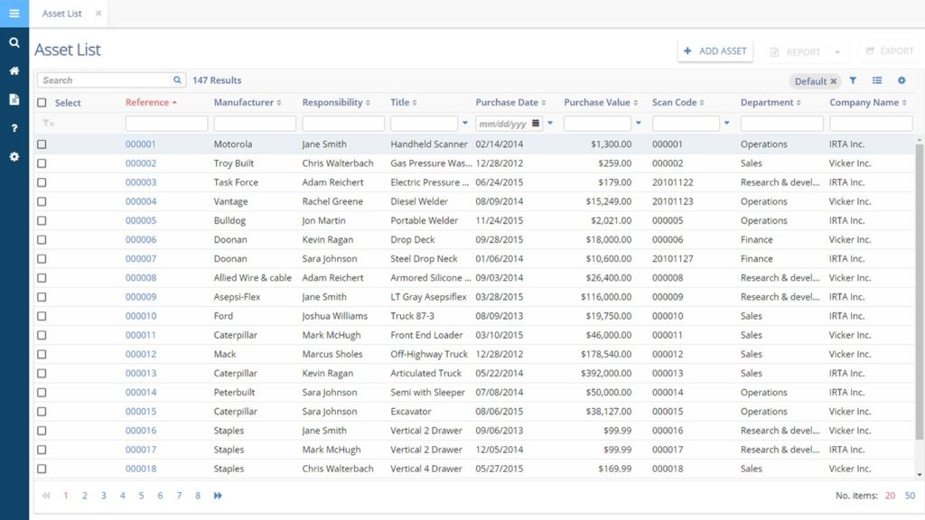 Asset Tracking Software'