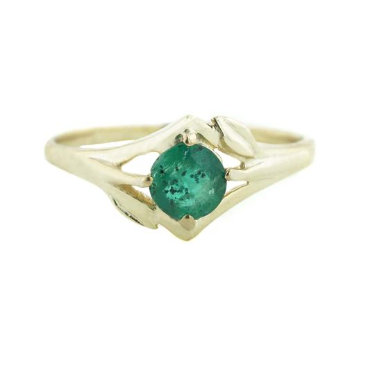Emerald Floral Ring