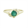 Emerald Floral Ring'