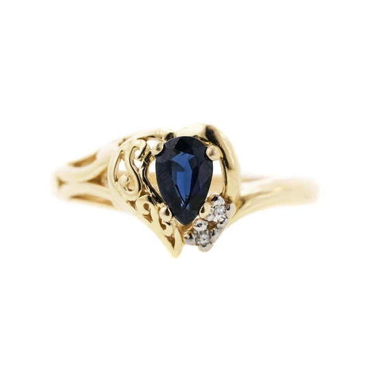 Sapphire and Diamond Ring