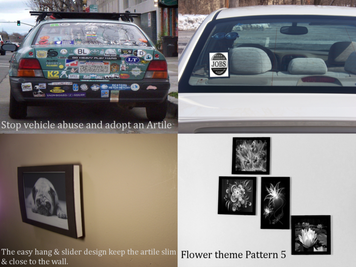 Artile digital display tile on kickstarter'