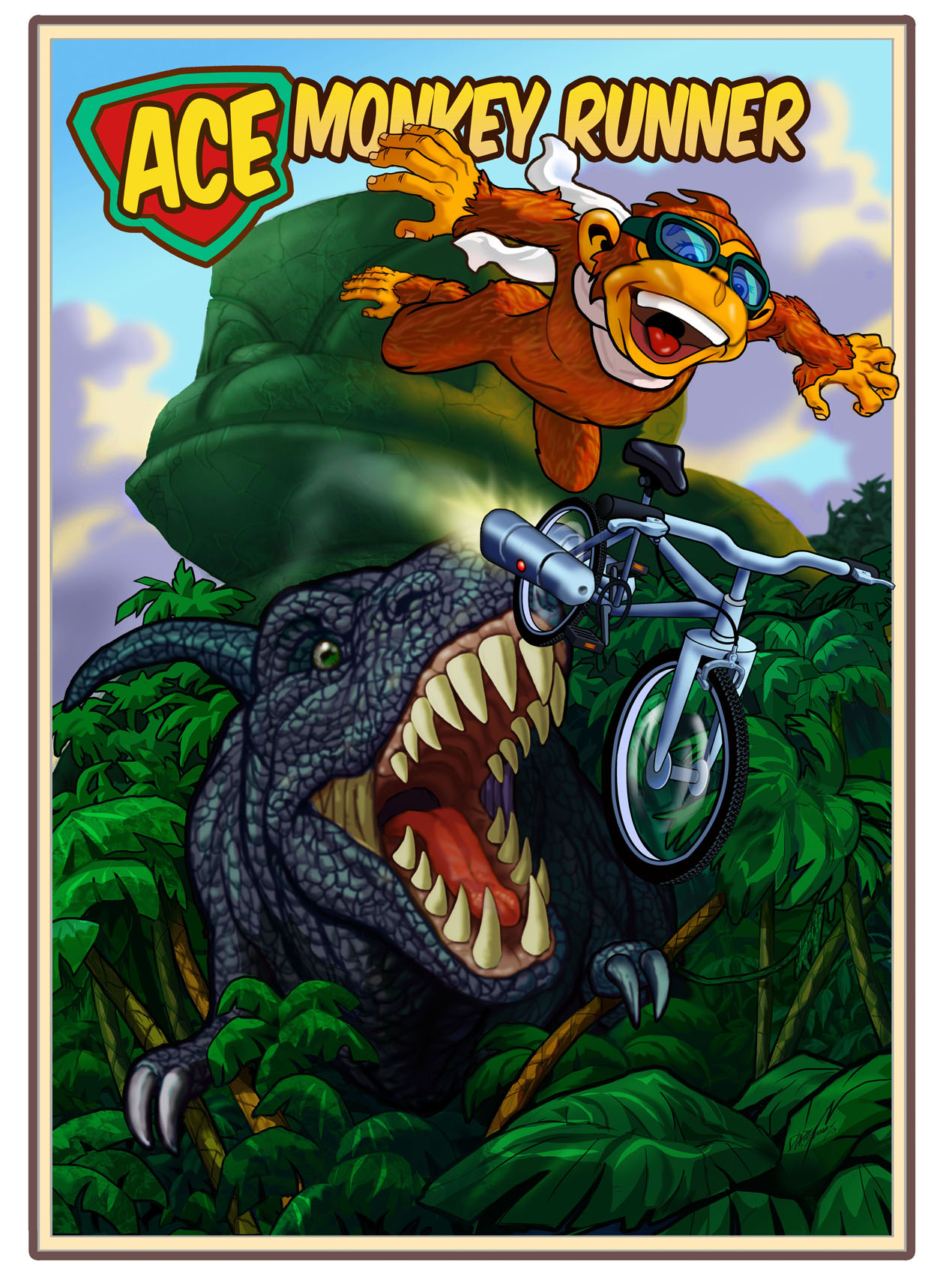 Ace Monkey Runner by David Murray'