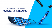 Papo Strap Provides Custom Mask and Strap Embroidering