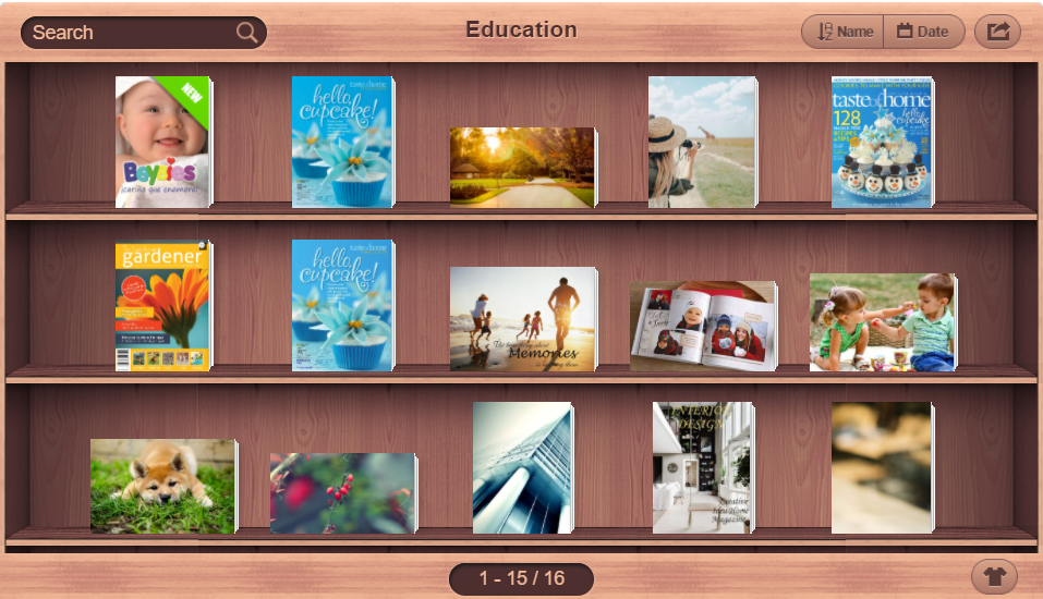 virtual bookshelf