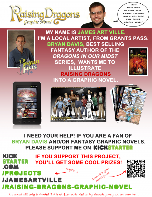 Raising Dragons Graphic Novel Kickstarter Promotion'