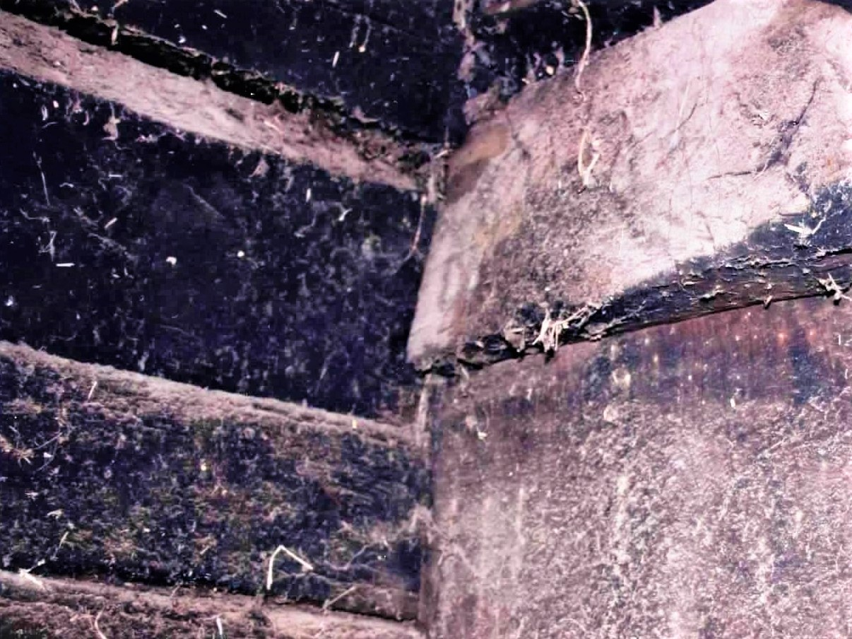 Joel Klenck: Cross beam middle wall, Area A, Locus 7, Ark.